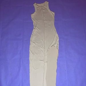 Cream tight fit maxi  dress